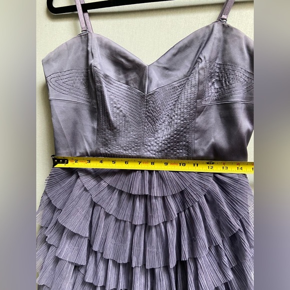 BCBG Maxazria Purple Strapless Prom Formal Dress Sz 12 - Picture 11 of 15